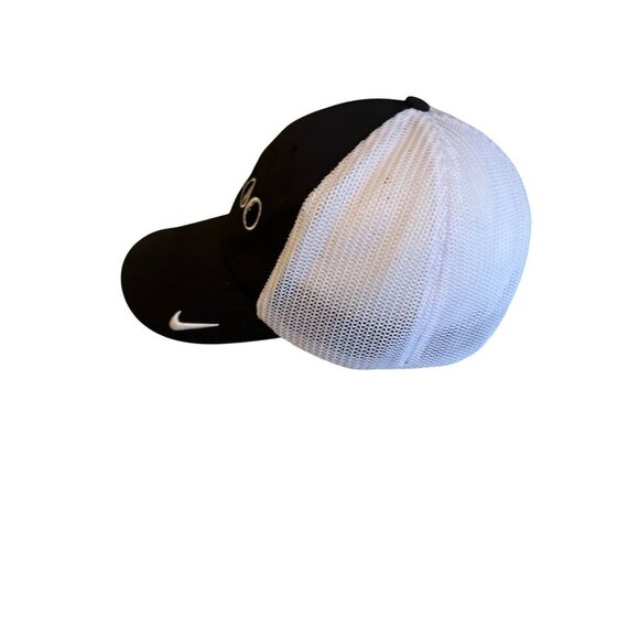 Nike Golf Flexfit Hat Adjustable Mesh Back White & Black Moon Phases Design - Picture 2 of 6
